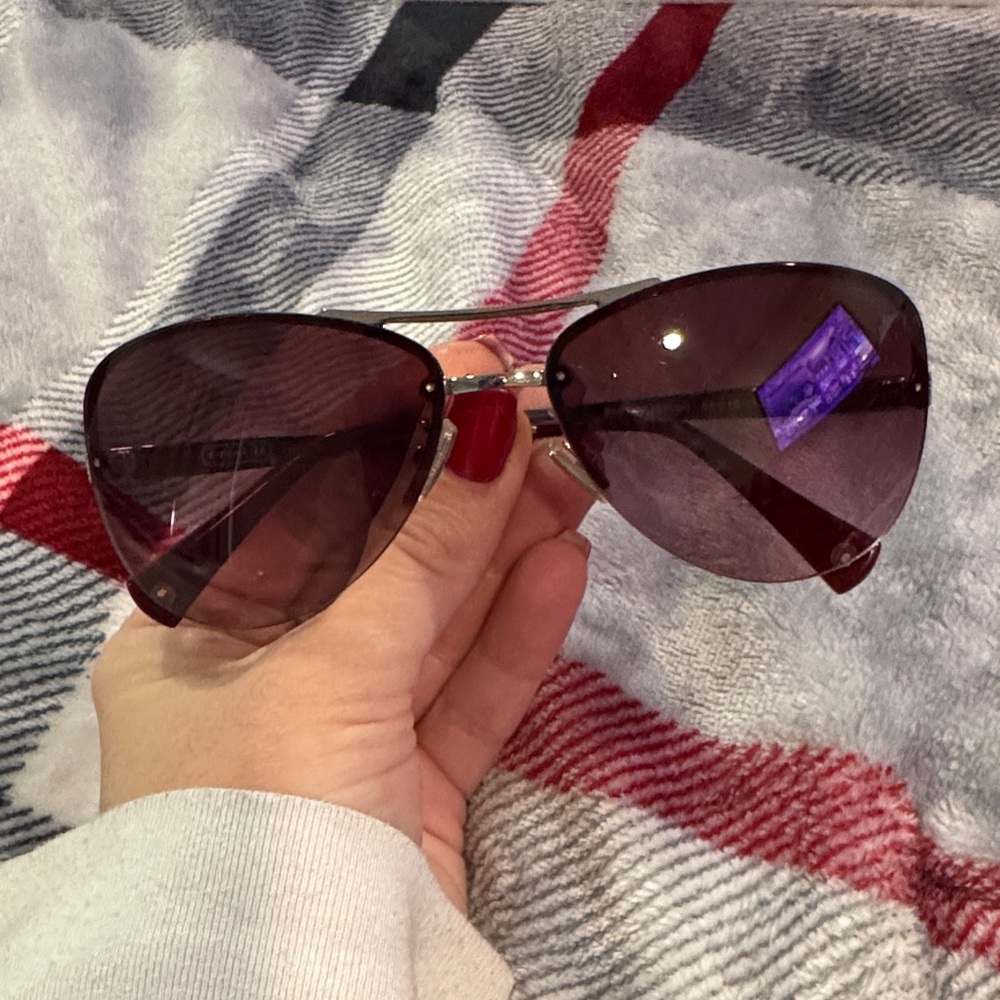 Coach Burgundy Sunglasses